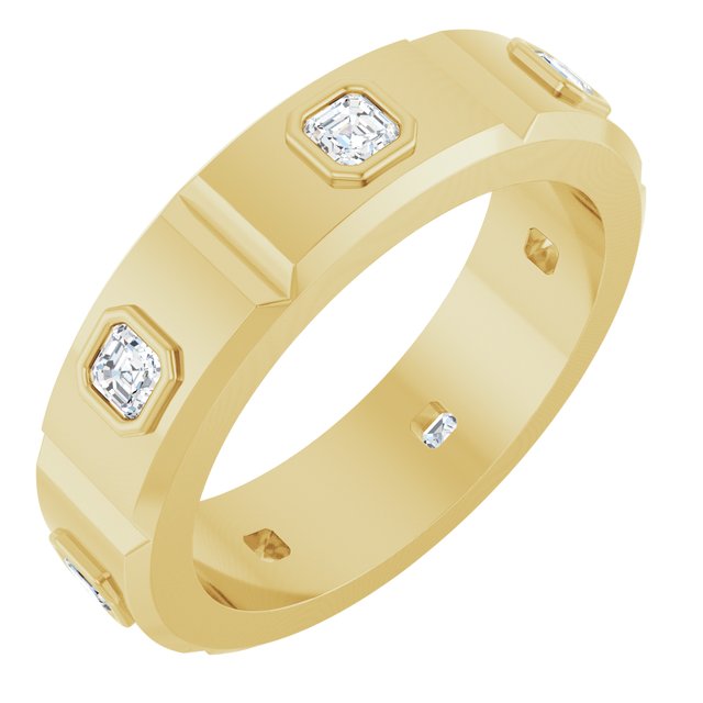 5/8 CTW Natural Diamond Mens Band