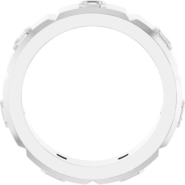 5/8 CTW Natural Diamond Mens Band