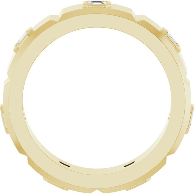5/8 CTW Natural Diamond Mens Band