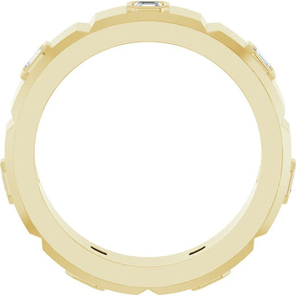 5/8 CTW Natural Diamond Mens Band