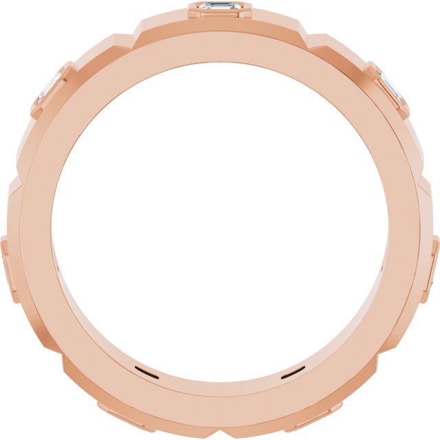 5/8 CTW Natural Diamond Mens Band