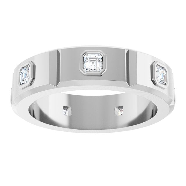 5/8 CTW Natural Diamond Mens Band
