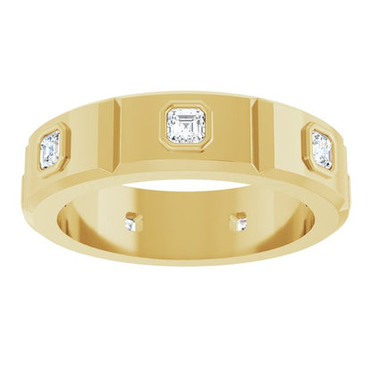 5/8 CTW Natural Diamond Mens Band