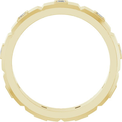 1/4 CTW Mens Natural Diamond Band, 5 mm