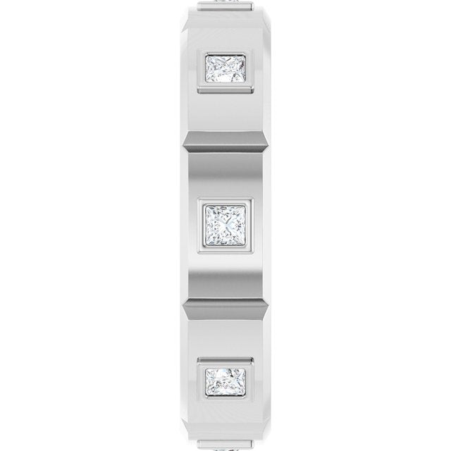5/8 CTW Mens Natural Diamond Band