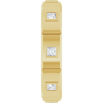 1/2 CTW Mens Natural Diamond Band, 5.3 mm