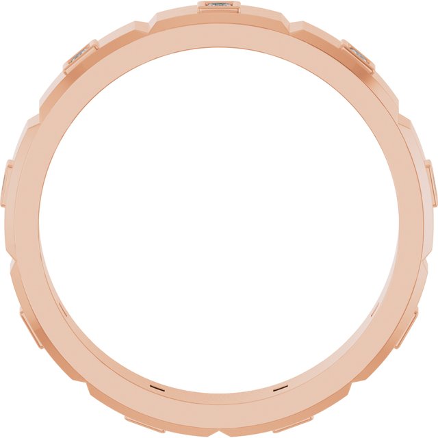 1/8 CTW Mens Natural Diamond Band, 4.5 mm