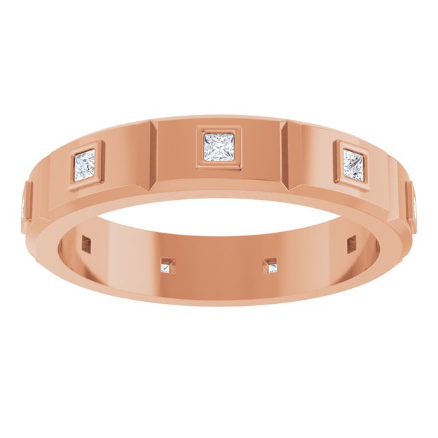 1/4 CTW Mens Natural Diamond Band, 4.8 mm