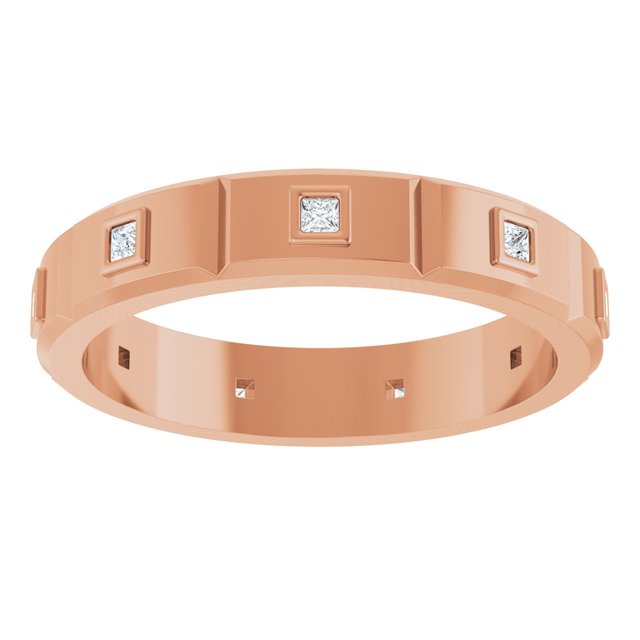 1/8 CTW Mens Natural Diamond Band, 4.5 mm