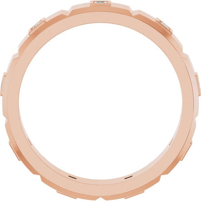1/4 CTW Mens Natural Diamond Band, 4.8 mm