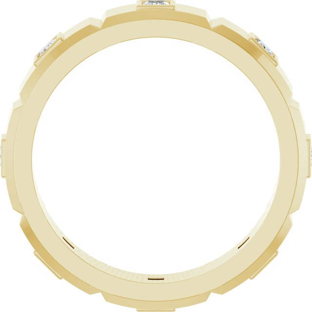 1/2 CTW Mens Natural Diamond Band, 5.3 mm