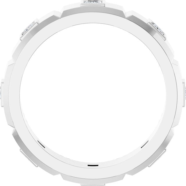 3/4 CTW Mens Natural Diamond Band
