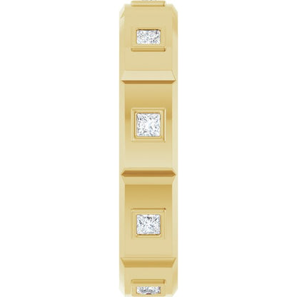 1/4 CTW Mens Natural Diamond Band, 5 mm