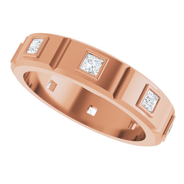 5/8 CTW Mens Natural Diamond Band