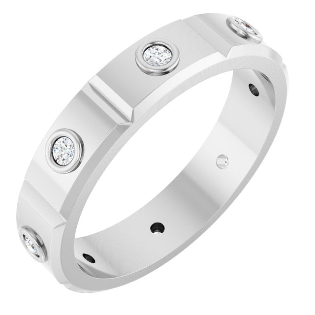 1/5 CTW Mens Natural Diamond Band