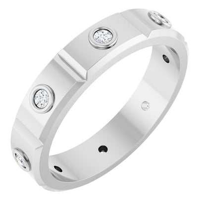 1/5 CTW Mens Natural Diamond Band