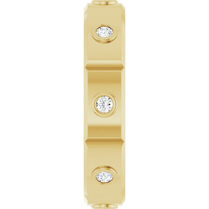 1/4 CTW Mens Natural Diamond Band, 5 mm