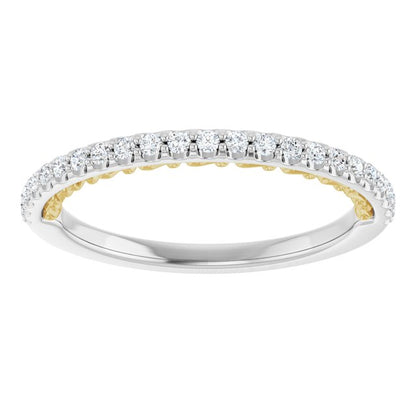 14K White/Yellow Gold 1/5 CTW Natural Diamond Anniversary Band