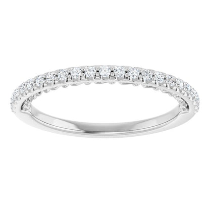 14K White Gold 1/5 CTW Natural Diamond Anniversary Band, 1.78 mm