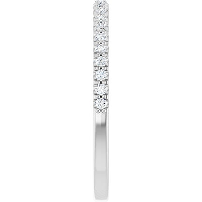14K White Gold 1/5 CTW Natural Diamond Anniversary Band, 1.78 mm