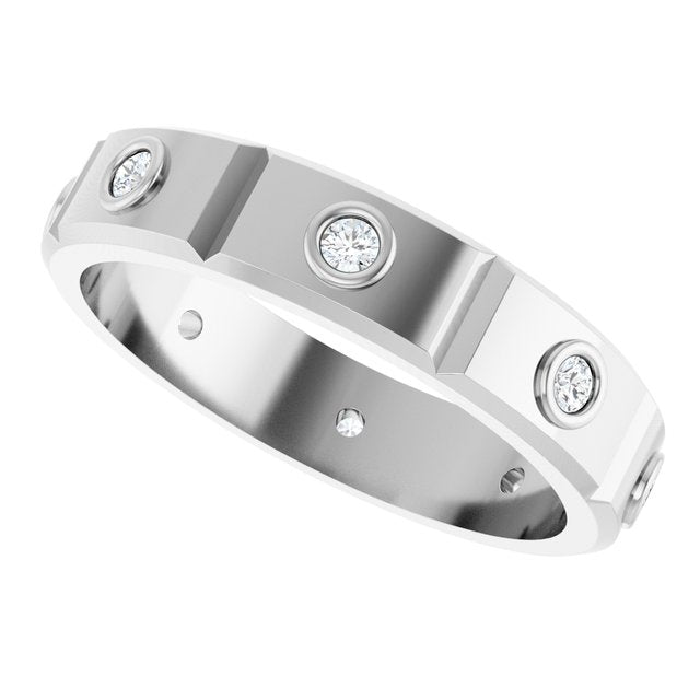 1/5 CTW Mens Natural Diamond Band