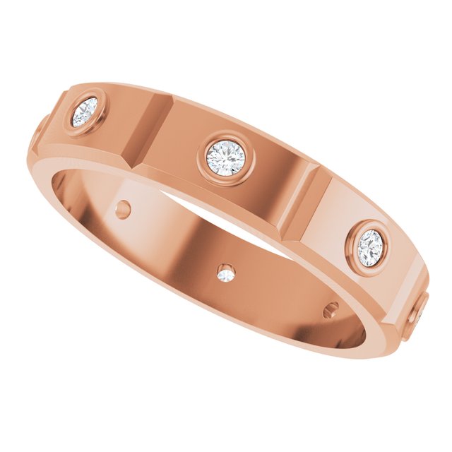 1/4 CTW Mens Natural Diamond Band, 5 mm