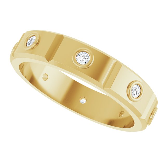 1/5 CTW Mens Natural Diamond Band