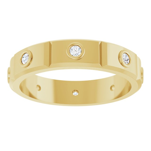 1/4 CTW Mens Natural Diamond Band, 5 mm