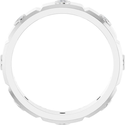1/4 CTW Mens Natural Diamond Band, 4.8 mm