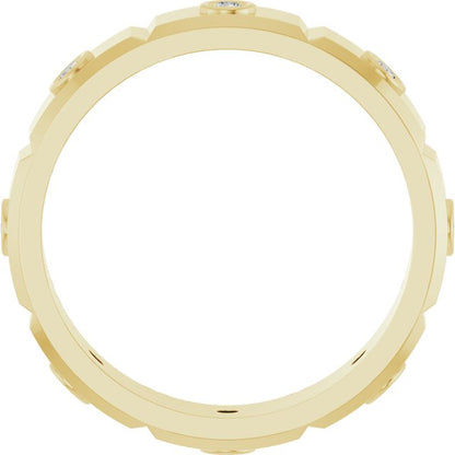 1/4 CTW Mens Natural Diamond Band, 5 mm
