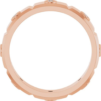 1/4 CTW Mens Natural Diamond Band, 5 mm