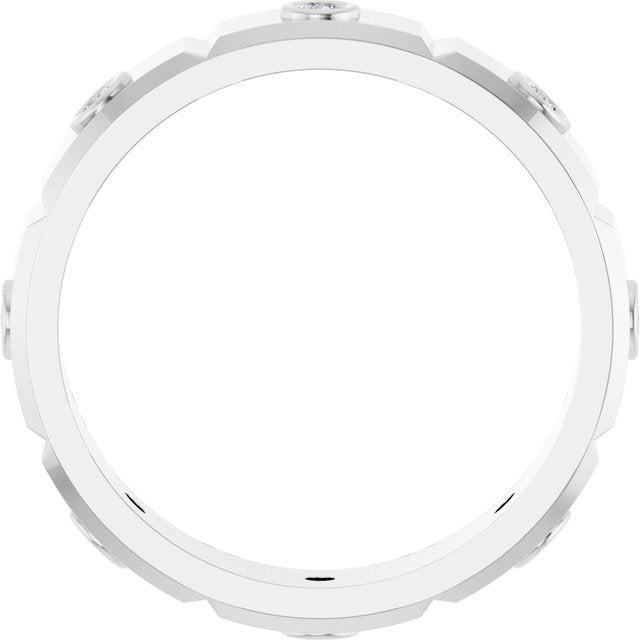 1/4 CTW Mens Natural Diamond Band, 5 mm
