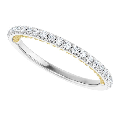 14K White/Yellow Gold 1/5 CTW Natural Diamond Anniversary Band