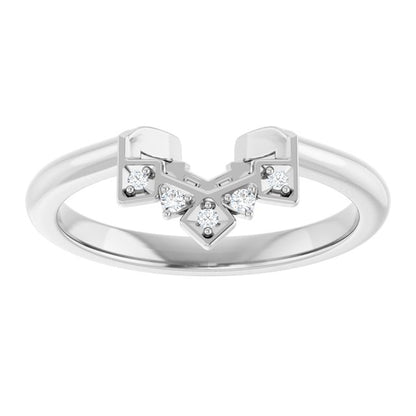 .03 CTW Natural Diamond Matching Band, 4.5 mm