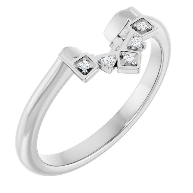 .03 CTW Natural Diamond Matching Band, 4.5 mm