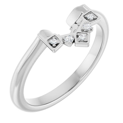 .03 CTW Natural Diamond Matching Band, 4.5 mm
