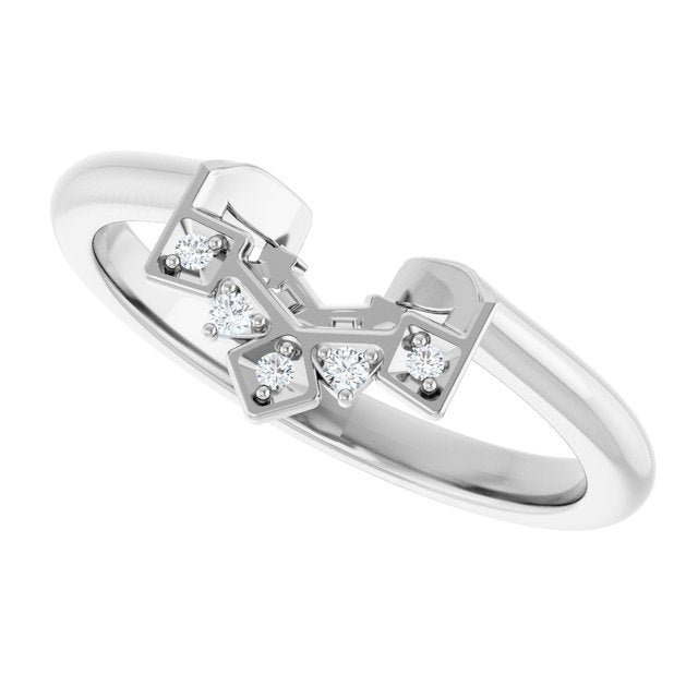 .03 CTW Natural Diamond Matching Band, 4.5 mm