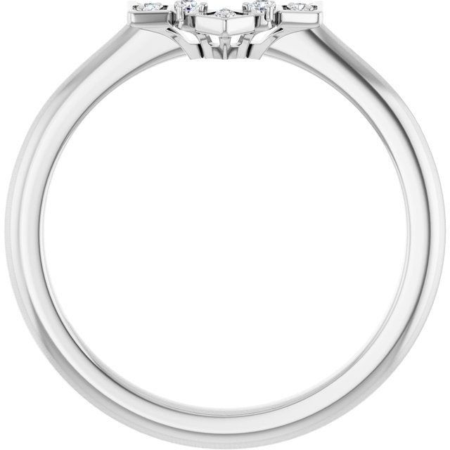 .03 CTW Natural Diamond Matching Band, 4.5 mm