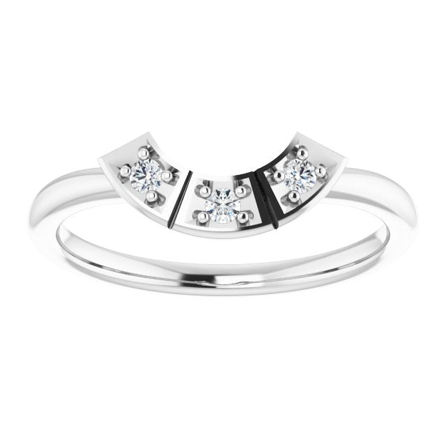 .06 CTW Natural Diamond Matching Band, 5.5 mm