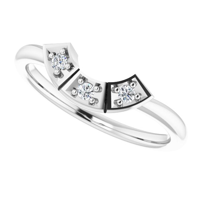 .06 CTW Natural Diamond Matching Band, 5.5 mm
