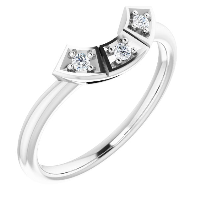 .06 CTW Natural Diamond Matching Band, 5.5 mm