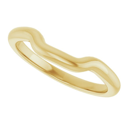 14K Yellow Gold Band for 9x7 mm Emerald Ring, 4.2 mm