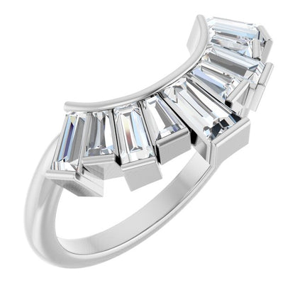 3/4 CTW Natural Diamond Contour Band, 9.23 mm