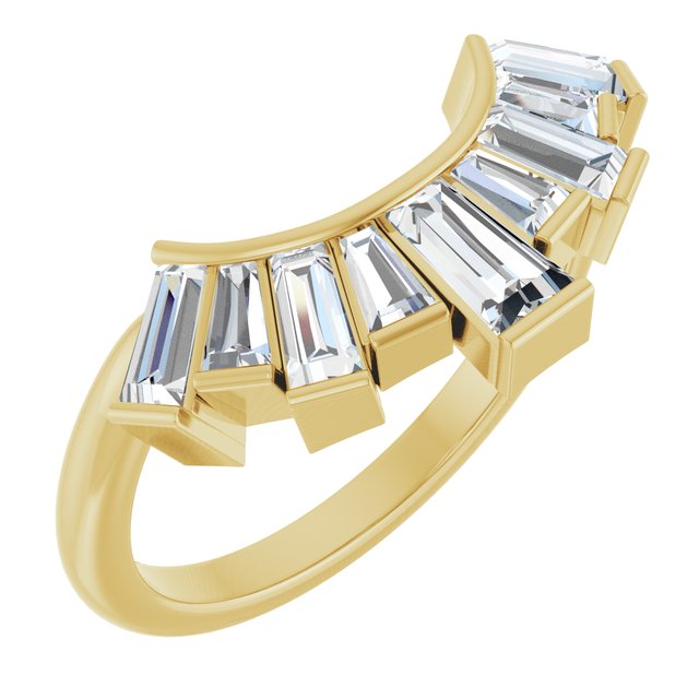 3/4 CTW Lab-Grown Diamond Contour Band