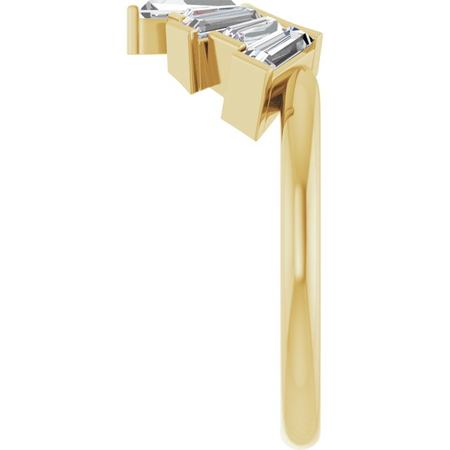 3/4 CTW Lab-Grown Diamond Contour Band