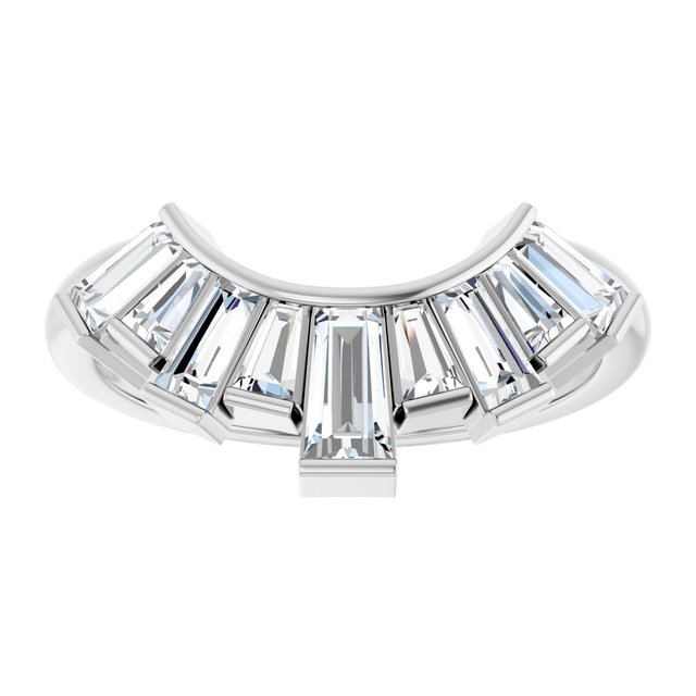 3/4 CTW Natural Diamond Contour Band, 9.23 mm