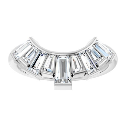 3/4 CTW Natural Diamond Contour Band, 9.23 mm