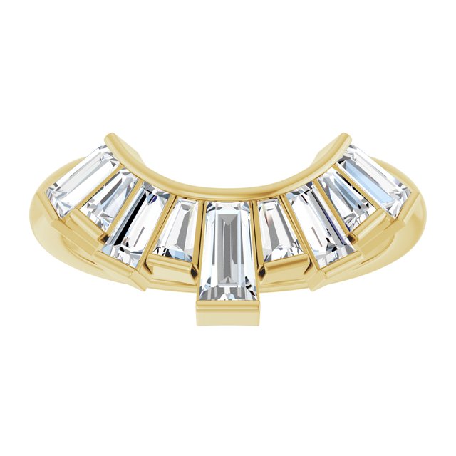 3/4 CTW Lab-Grown Diamond Contour Band