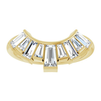3/4 CTW Lab-Grown Diamond Contour Band
