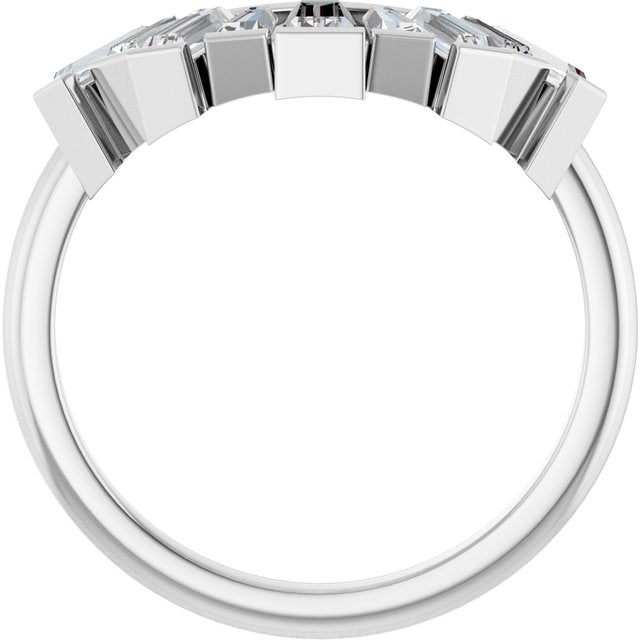 3/4 CTW Natural Diamond Contour Band, 9.23 mm